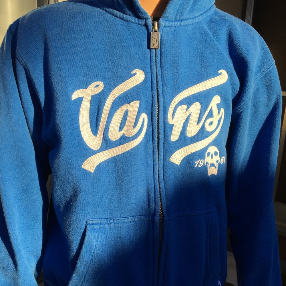 Brand new w/o tags Vans Embroidered Zip Up Hoodie